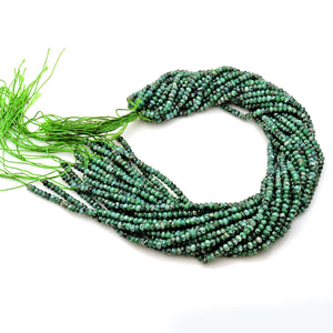 Tibetian Turquoise Jade Rondelle Gemstone Beads | Jewellery making Beads | Natural Gemstone | Bead Necklace | Bead Bracelet | Wholesale Beads